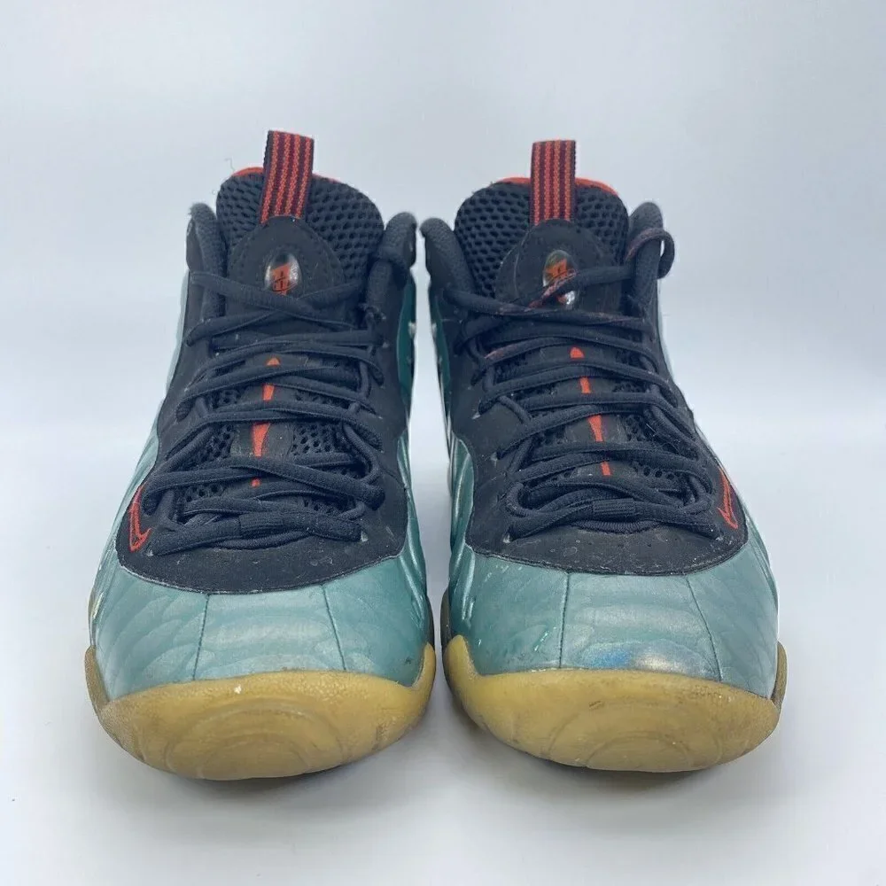 Nike FoamPosite One Gone Fishing Emerald Black Red Shoes 644791-300 Size 6.5Y